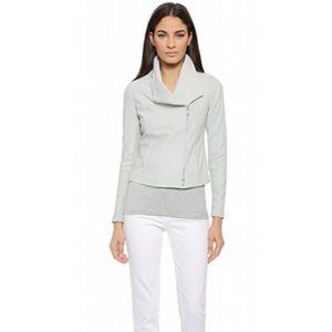 Vince Scuba Leather Jacket (Sierra Silver)